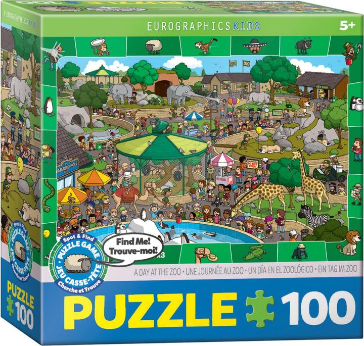 Produktbild Eurographics Ein Tag im Zoo 100 Teile (100 Teile)