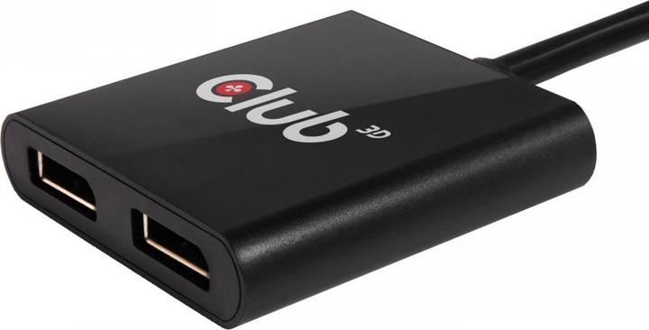 Actual product image Club 3D Multi Streaming Transport Hub 1xDP input to 2xDP output