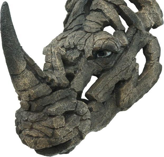 Produktbild Mendler Deko Schädel HWC-H41, Polyresin Indoor Outdoor - Nashornkopf 26cm