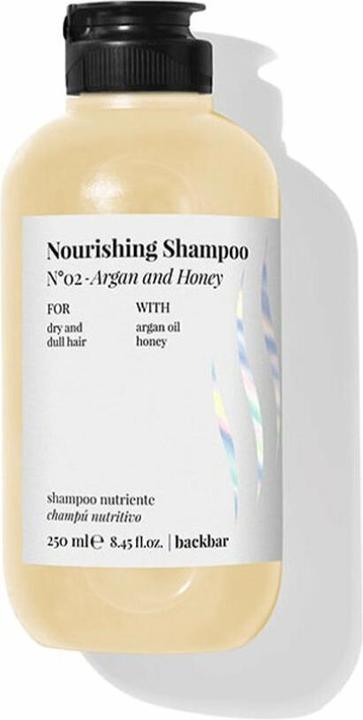 Produktbild Farmavita BACK BAR nourishing shampoo nº02-argan&honey 250 ml (250 ml, Flüssiges Shampoo)
