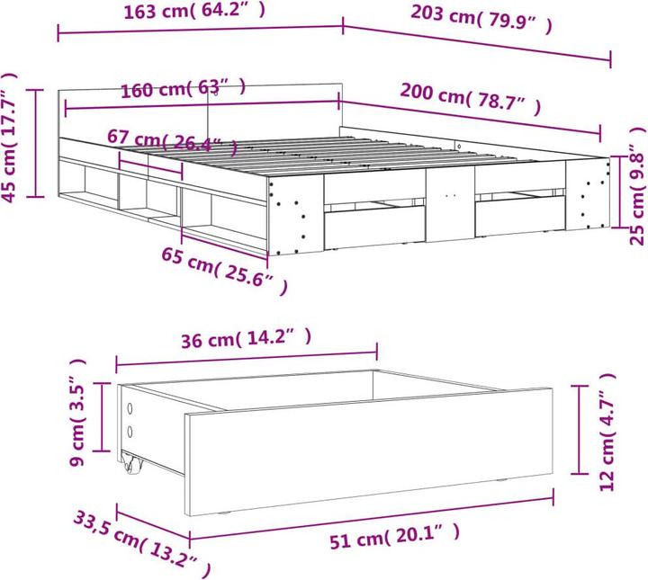 Produktbild VidaXL Keran (160 x 200 cm)
