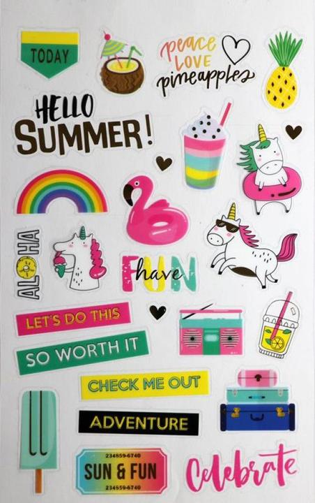 Image du produit Folia Livre d'autocollants, Summer Fun