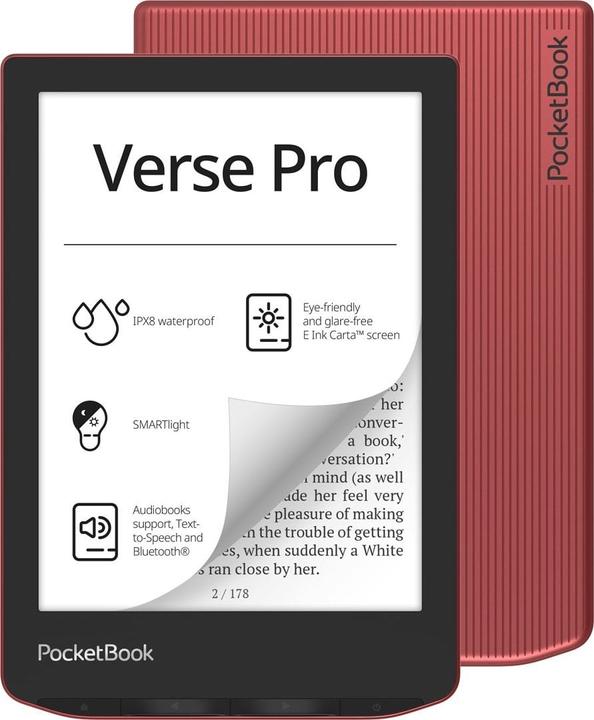 Image du produit PocketBook Verse Pro (6", 16 Go, Rouge Passion)