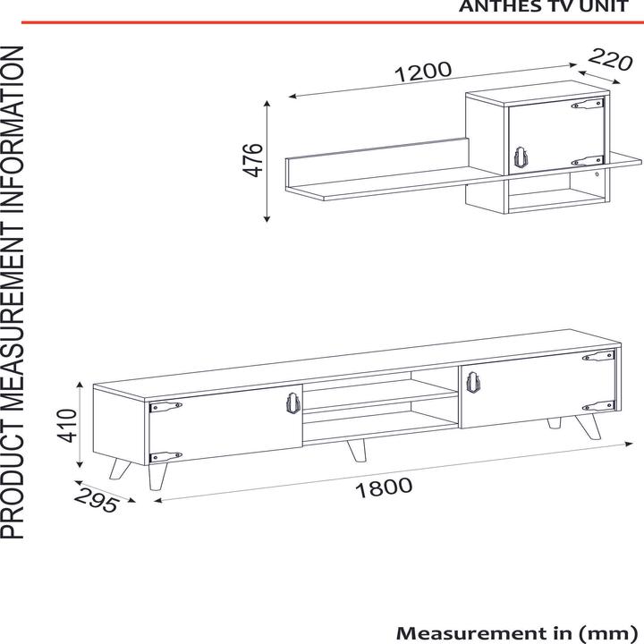 Actual product image Hanah Home Jonas (180 x 41 x 30 cm)