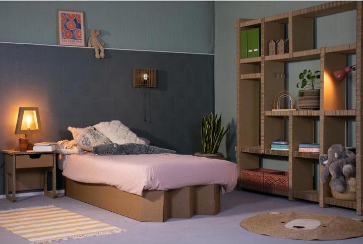 Bins and Boxes Letto pieghevole in cartone