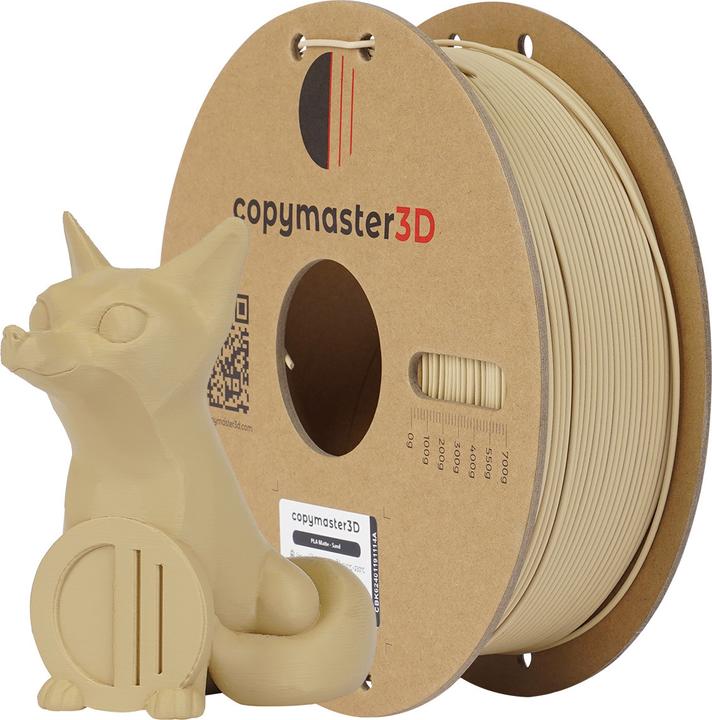 Actual product image Copymaster3D PLA Matte Filament for 3D Printer, 1.75 mm, Matte Sand (PLA, 1.75 mm, 1252 g)