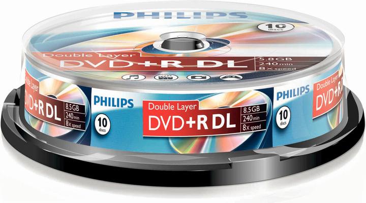 Immagine prodotto Philips 1x10 DVD+R 8.5GB DL 8x SP (10 x)