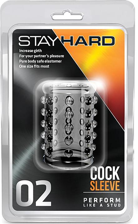 Actual product image Blush Stay Hard Cock Sleeve 02 Clear