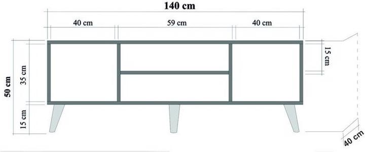 Productafbeelding Hanah Home Leka (140 x 50 x 40 cm)