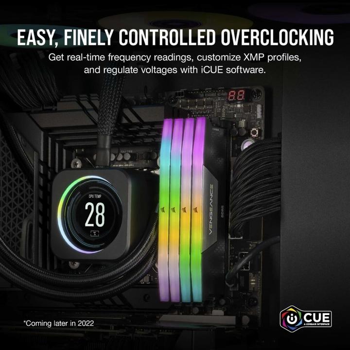 Image du produit Corsair Vengeance RGB (2 x 32GB, 6400 MHz, RAM DDR5, DIMM)