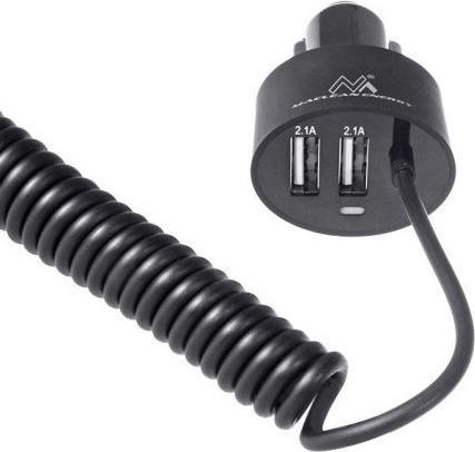 Immagine prodotto Maclean Ładowarka 2x USB 5.2A + lightning spiralny 1.8m (MCE76)