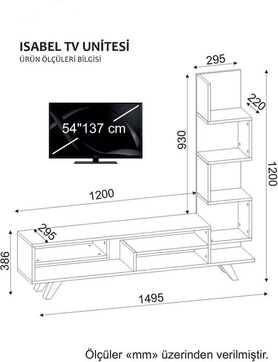 Image du produit Kalune Design Fabien (149,5 x 120 x 29,5 cm)