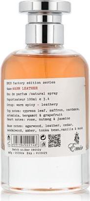Actual product image Emir Warm Leather Factory Edition Edp 100 ml (Eau de parfum, 100 ml)
