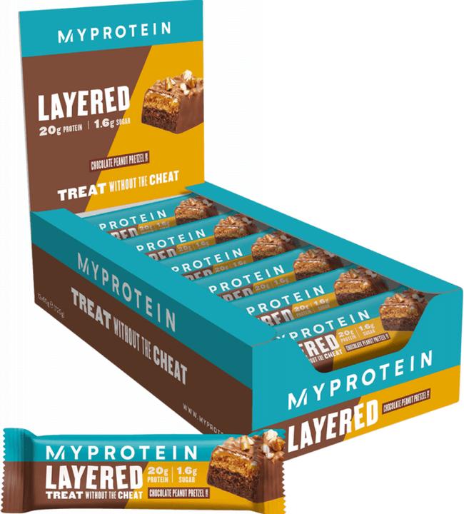 Produktbild MyProtein Layered Bars (Chocolate Peanut Pretzel, 1 Stk., 854 g)