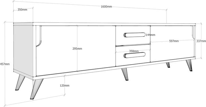 Actual product image Hanah Home Caleb (160 x 45.7 x 35 cm)