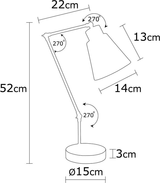 Actual product image Opviq Jayce (E27)