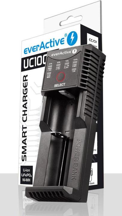 Immagine prodotto Everactive Caricabatterie di potenza B Ank Uc-100c (1 pz., AA, C, AAA, Batteria + Caricabatterie)