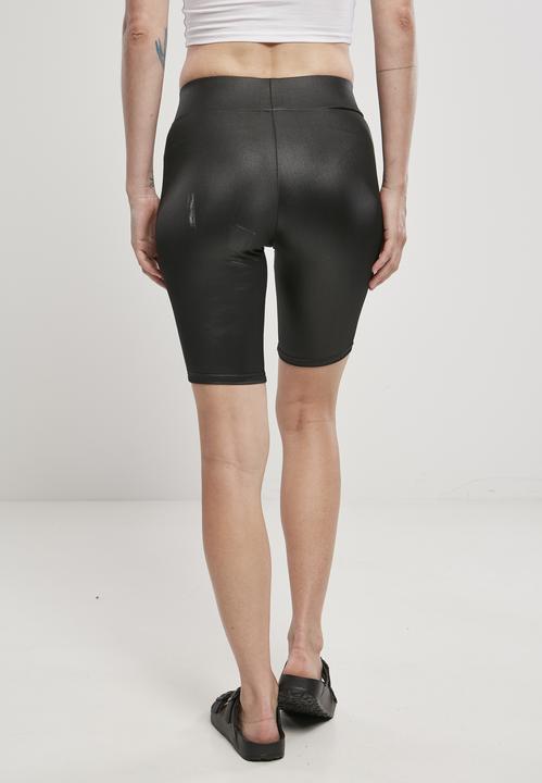 Immagine prodotto Urban Classics Pantaloncini da ciclista in similpelle da donna (XS)