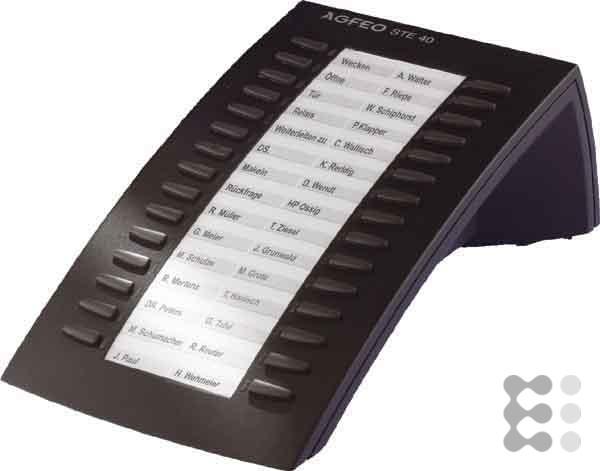 Immagine prodotto Agfeo STE 40 nero L'estensione della tastiera per il telefono di sistema ST 31/ST 40/ST 42/ST 45