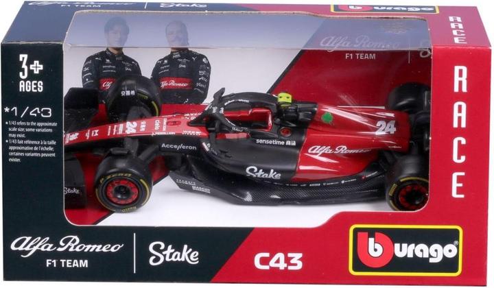 Image du produit Bburago Alfa Romeo F1 Team Stake C43 1/43 Guanyu 2023