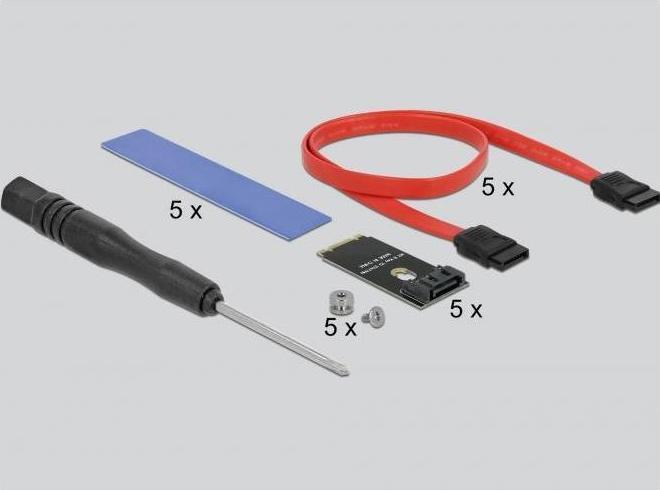 Immagine prodotto Delock Host Bus Adapter PCI-ex16v3 - 5xM.2 Key-B, SATA