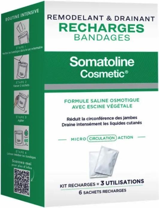 Actual product image Somatoline Wraps Recharge - Kit Refill 6x70ml