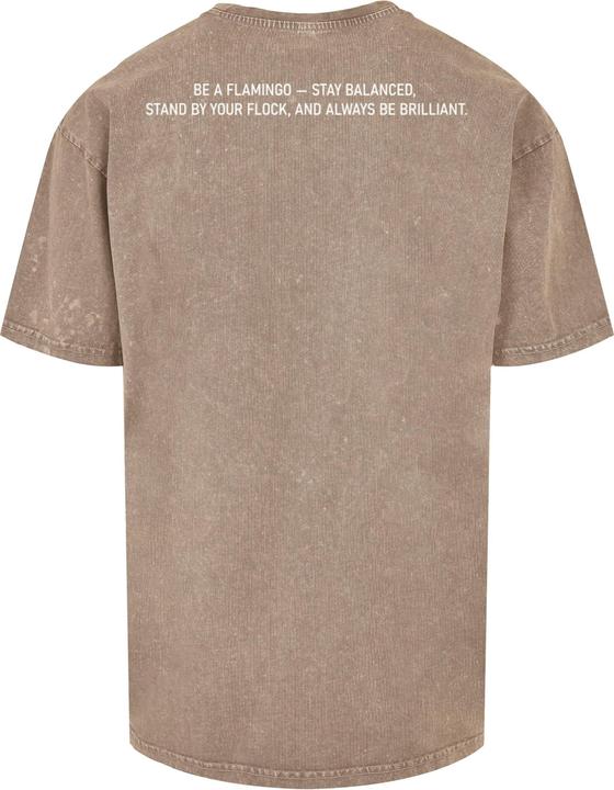 Produktbild Merchcode Flamingo Acid Washed Heavy Oversized Tee - 116899 (S)