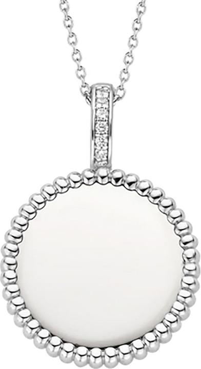 Ti Sento Milano Kette mit Anhänger Zirkonia 6798SI (925er Silber, 45 cm)