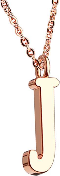Produktbild Star Piercing Kette rosegold Anhänger Buchstabe J (ohne Messing, Chirurgenstahl 316L)