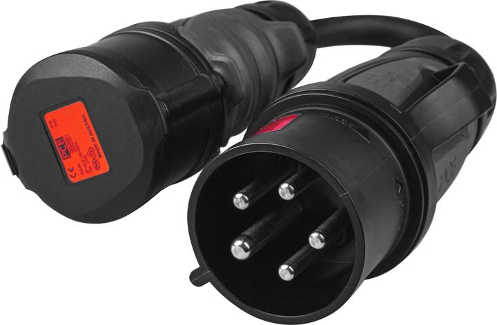 Image du produit GreenCell Adaptateur de prise CEE rouge 16A 400V 5 pôles à prise rouge 32A 5P (Type 1, 11 kW, 16 A, 0.50 m)