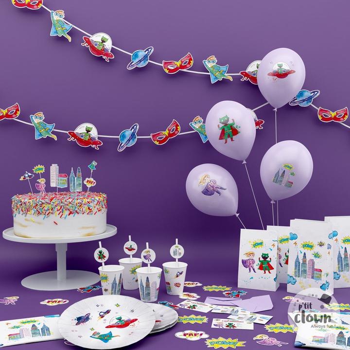 Image du produit P'tit Clown Superhelden Einladungen (8 pcs)