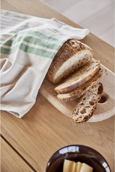 Produktbild Oyoy Geschirrtuch-Set Linu 2 Stück, Beige/Grün (50x70 cm)