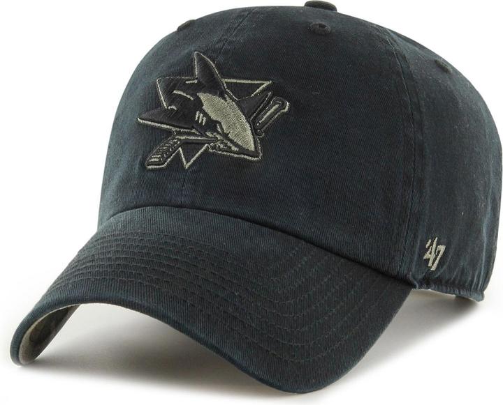 47 Brand Relaxed Fit Cap - Clean Up San Jose Sharks Schwarz