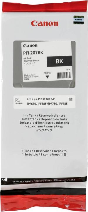 Label énergétique Canon Pfi-207bk (CF)