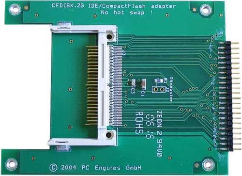 Produktbild PC Engines CF2G - IDE auf CompactFlash-Adapter, 44 pin / 2.5"