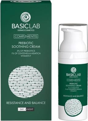 BasicLab Complementis Prebiotic Calming Cream With 5% Prebiotics. 1% Centella Asiatica And Vitamin F (50 ml, 24h Creme)