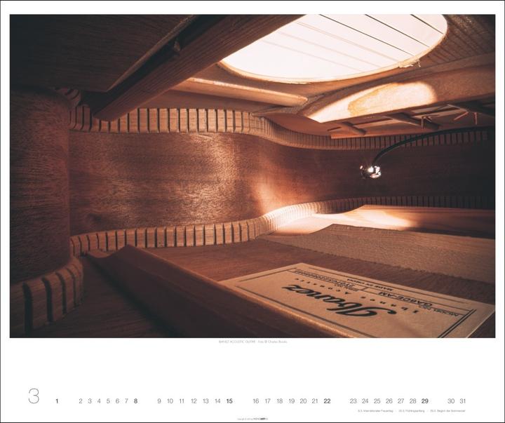Produktbild Architecture in Music Kalender 2026 - Musikinstrumente von innen (55 x 46 cm, Deutsch)