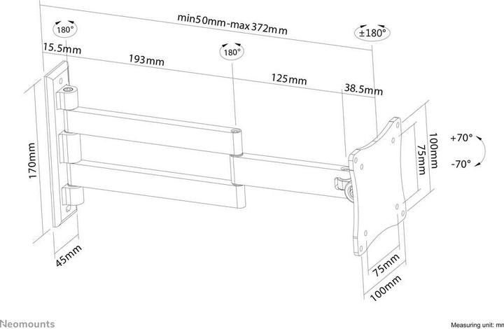 Produktbild Neomounts Fpma-W830 (Wand, 27.01")