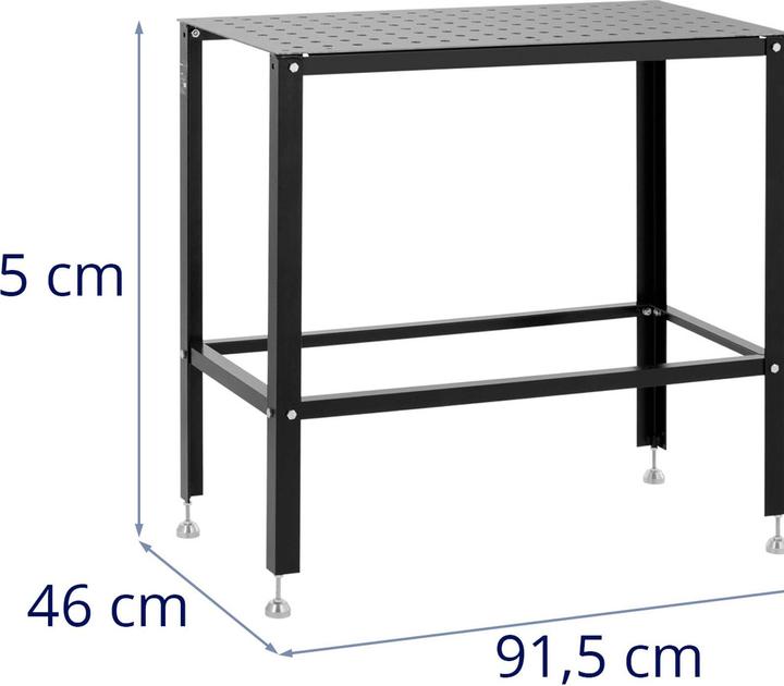 Produktbild Stamos Schweisstisch Lochplatte Lochtisch Schweissen 100 kg 91,5 x 46 cm Karbonstahl
