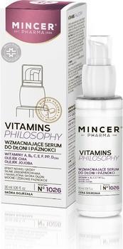 Immagine prodotto Mincer Pharma Vitamine Philosophy Siero rinforzante per mani e unghie n.1026 30Ml (30 ml)