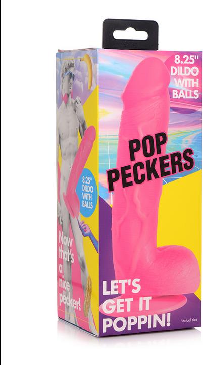 Image du produit Pop Peckers Poppin Dildo 20 cm - Pink