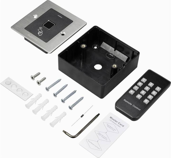 Image du produit Sygonix SY-6097868 Système d'accès Fingerprint/RFID encastré 12 V/DC, 18 V/DC IP (Empreinte digitale, Carte clé)