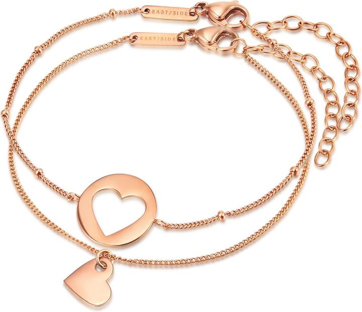 Eastside Damen Herz Edelstahl roségold - 29758 (17 cm, Edelstahl)
