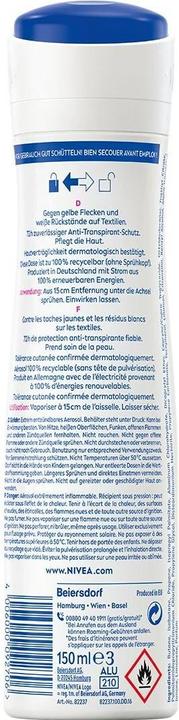 Immagine prodotto NIVEA Black & White Invisible Clear (Getto vaporizzato, 150 ml)