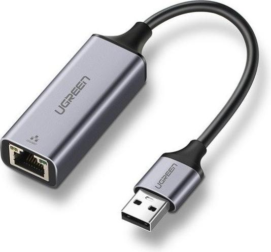Ugreen External Adapter Gigabit Ethernet USB 3.0 (grey) (USB, RJ45 (1x))