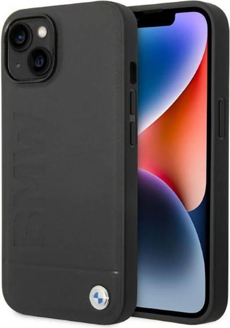 Actual product image BMW Case BMHMP14MSLLBK iPhone 14 Plus 6.7" czarny/black hardcase Signature Logo Imprint Magsafe (Apple iPhone 14 Plus)