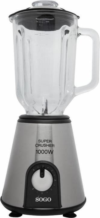 Image du produit Sogo GLASS JAR BLENDER 5 SPEED -S/S BODY - 1000W
