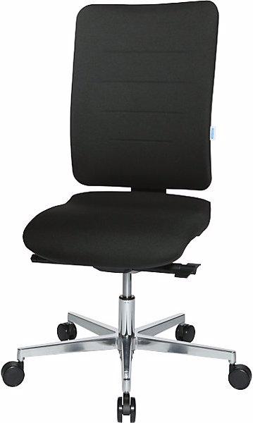Produktbild eurokraft pro Bürodrehstuhl V3, Rückenlehne gepolstert, schwarz / schwarz
