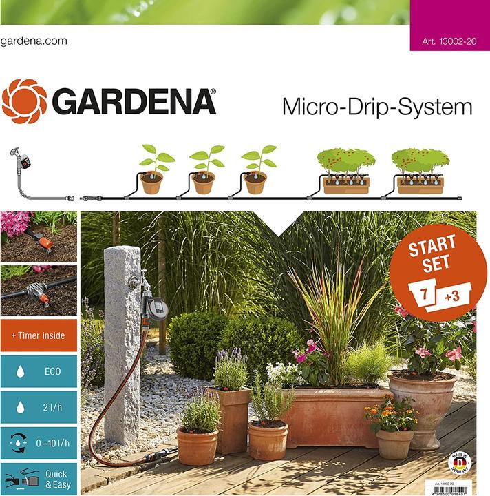 Produktbild Gardena 13002-20 Pflanztöpfe M (Bewässerungsset)
