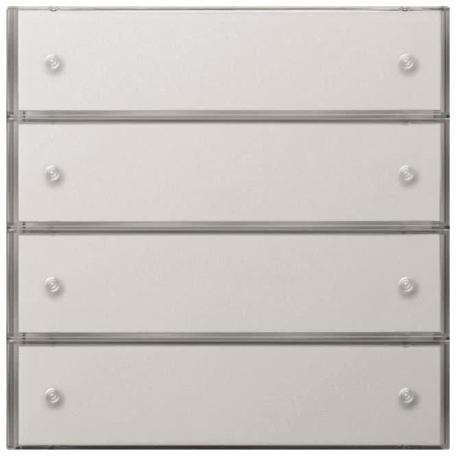 Actual product image Gira Push-button 3 comfort 4-fold 2034112 KNX surface switch pure white